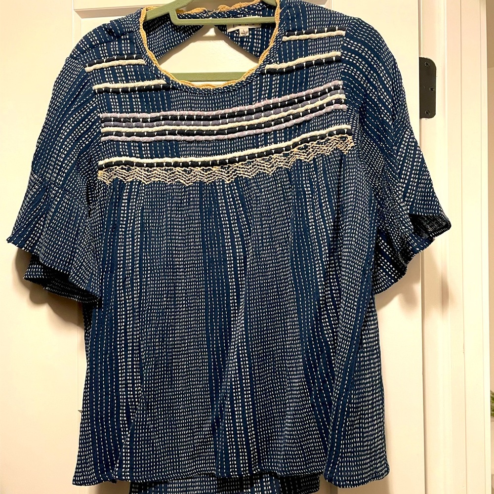 Navy blue blouse